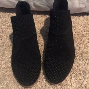 Reaction black ankle boots
